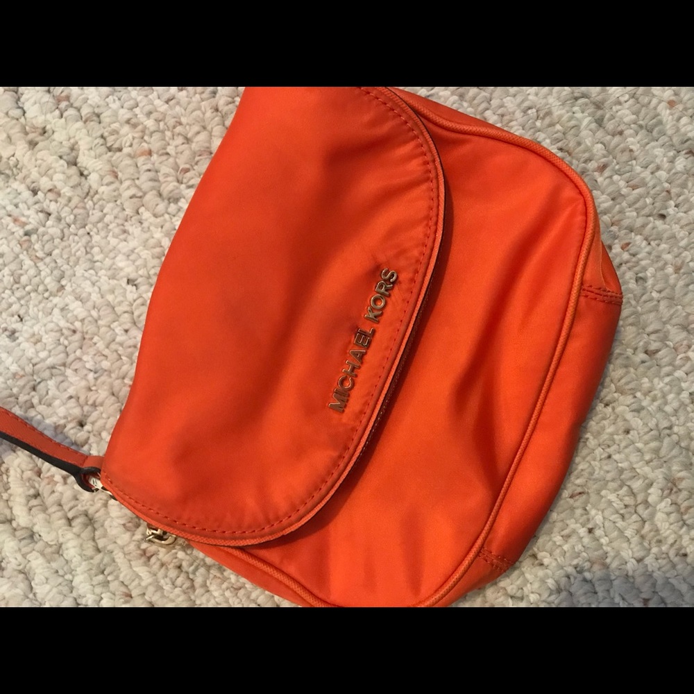 Orange Micheal Kors satchel